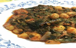 Garbanzos Con Espinacas 
