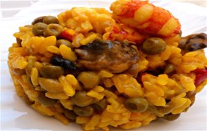 Arroz Rápido De Champiñones Y Guisantes