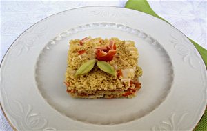 Cous Cous De Salmón A La Sal De Pepino.