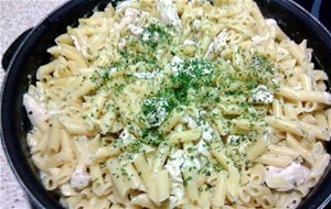 Pasta Alfredo {a La Crema Con Pollo}