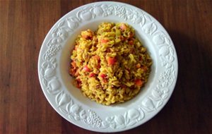 Risotto Con Carne Picada Y Verduras {arroz Amarillo}