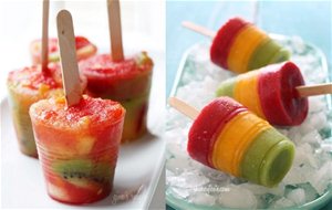 Polos {helados De Palito} Y Brochetas De Fruta {sano Sin Azúcar}