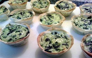 Canastitas De Verdura {mini Quiches De Espinacas}