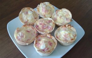 Canastitas De Jamón Y Queso {mini Quiche Lorraine}