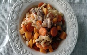 Wok De Carne Con Verduras Y Pasta Agridulce