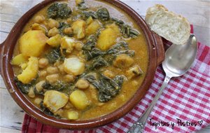 Potaje De Garbanzos, Acelgas Y Bacalao
