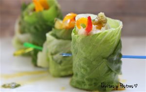 Rollitos De Lechuga Con Verduritas
