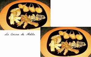 Chuletas De Lechal, A La Villeroy, Con Vedudas En Tempura
