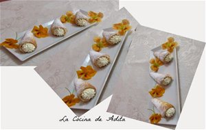 Conos Rellenos De Nata A La Vainilla
