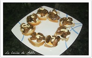 Tapa De Champiñón, Con Alioli
