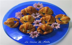 Cruasanes, Rellenos De Crema De Vainilla
