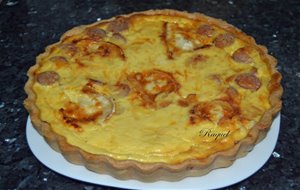 Quiche Con Salchichas De Frankfurt Y Queso De Cabra
