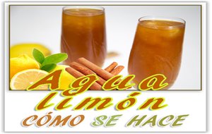 Agua Limón  - Aigua Llimò Amb Sucre Cremat
