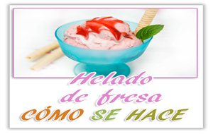 Helado De Fresa Artesanal
