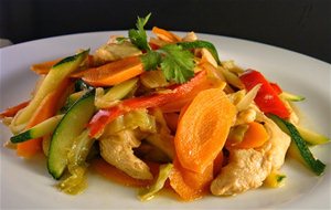 Cerdo Con Verduras Al Wok
