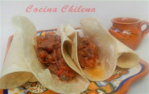 Taco De Carne De  Vacuno ,,cocina Mexicana
