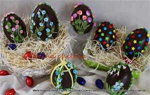 Huevos De  Pascua De Chocolate 
