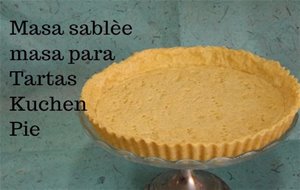 Masa Básica Para Tartas ,pie O Kuchen 
