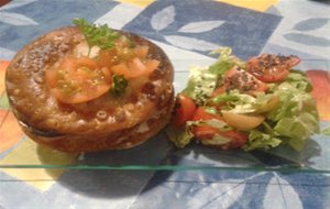 Milhojas Rápidas De Salmón Y Berenjena Con Queso De Rulo
