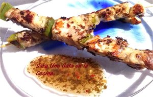 Brochetas De Pollo 
