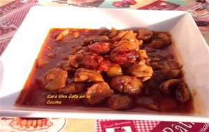 Castañas Guisadas Con Chorizo
