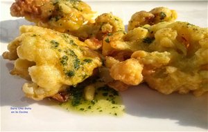 Fritos De Coliflor Con Salsa Pesto
