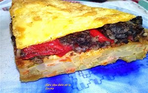 Tortilla Paisana Con Morcilla Y Cebolla Caramelizada
