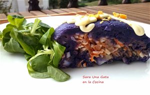 Rollo De Patata Morada
