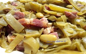 Vainas Con Panceta (bacon)
