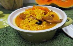 Arroz Caldoso Con Setas Y Calabaza.
