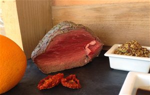 Bocaditos De Roast Beef Con Mostaza Y Naranja
