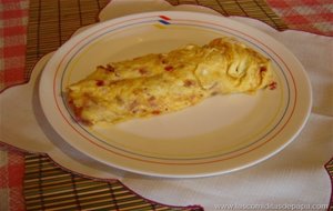 Tortilla De Jam&oacute;n Y Pimiento Rojo