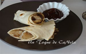 Wrap De Sepia Con Cebolla Morada Y Coliflor
