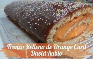 Tronco Relleno De Orange Curd
