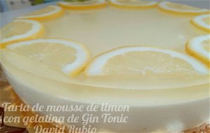Tarta De Mousse De Limón Con Gelatina De Gin Tonic

