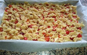 Kirschenstreuselkuchen ( Pastel Streusel De Cerezas)
