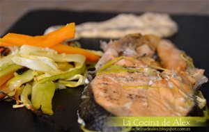 Salmón Al Horno Con Salsa De Mostaza
