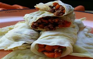 Rollitos De Col Con Carne Picada
