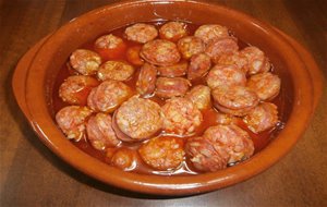 Chorizos A La Sidra

