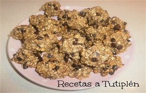 Galletas De Plátano Y Avena Con Chips De Chocolate
