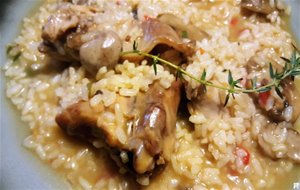 Arroz Caldoso Con Conejo Y Setas
