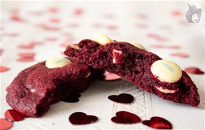 Red Velvet Cookies Con Lacasitos White
