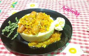 Cous Cous Con Salchichas Frescas Y Salsa De Cebolla &#161;&#161;&#161;!!!
