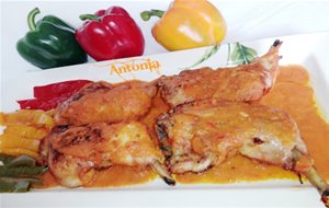 &#167;&#167; Muslos De Pollo En Salsa De Pimientos &#167;&#167;
