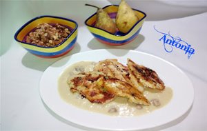 &#9794;&#9794; Pechugas En Salsa De Peras Y Nueces &#9794;&#9794;
