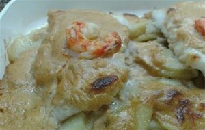 Bacalao Con Nata Y Reducción De Langostinos