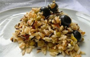 Arroz Salvaje Salteado Con Verduritas Y Atún