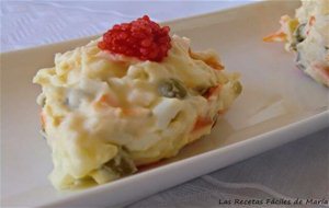 Ensaladilla Rusa Con Huevas Rojas (vídeo-receta)