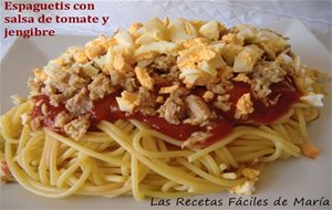 Espaguetis Con Salsa De Tomate Y Jengibre