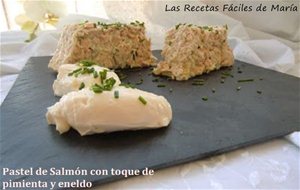 Pastel De Salmón Con Toque De Pimienta Y Eneldo